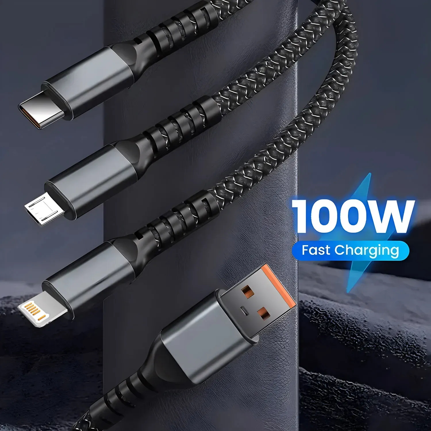 Détail du connecteur du câble multi-chargeur