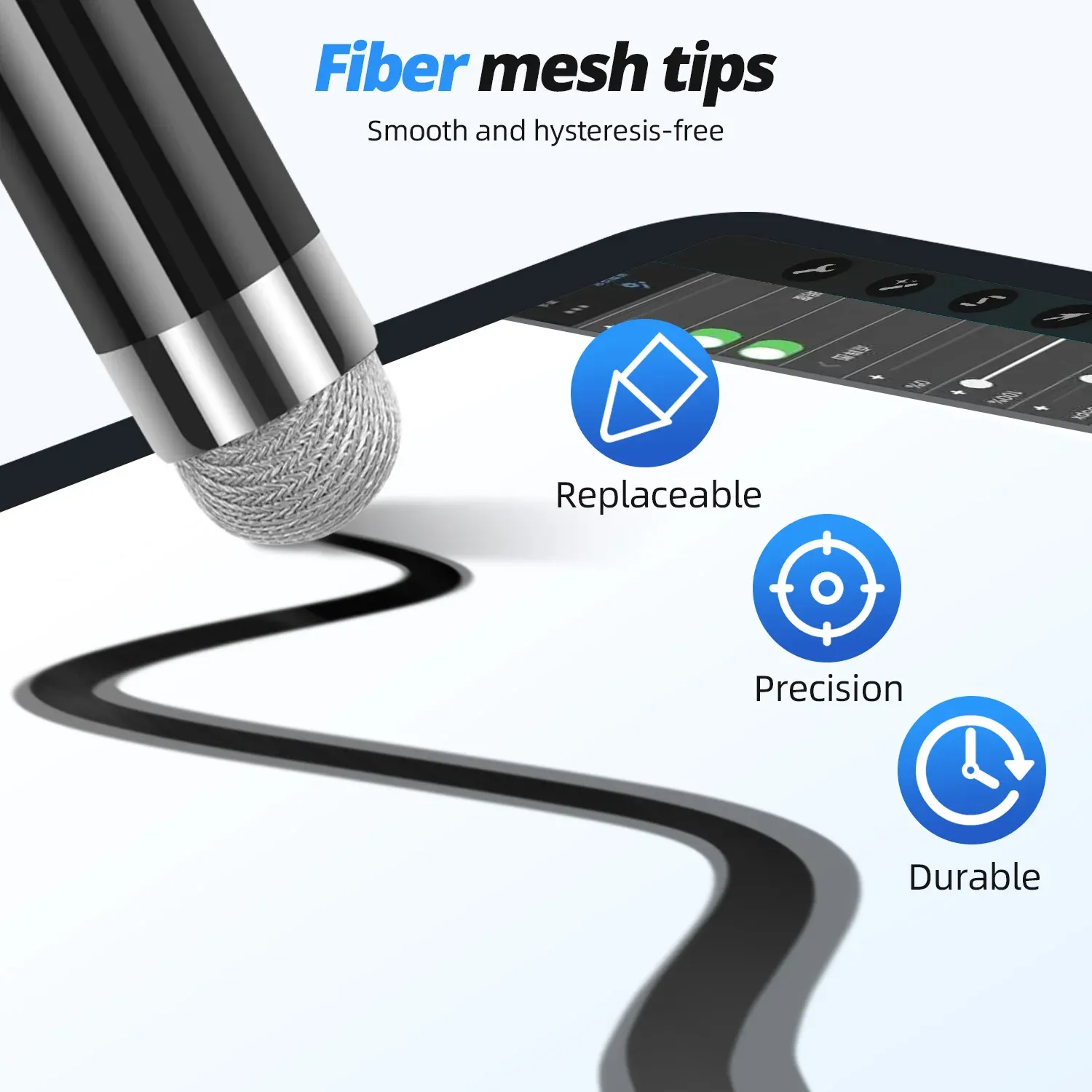 Stylet en utilisation sur tablette