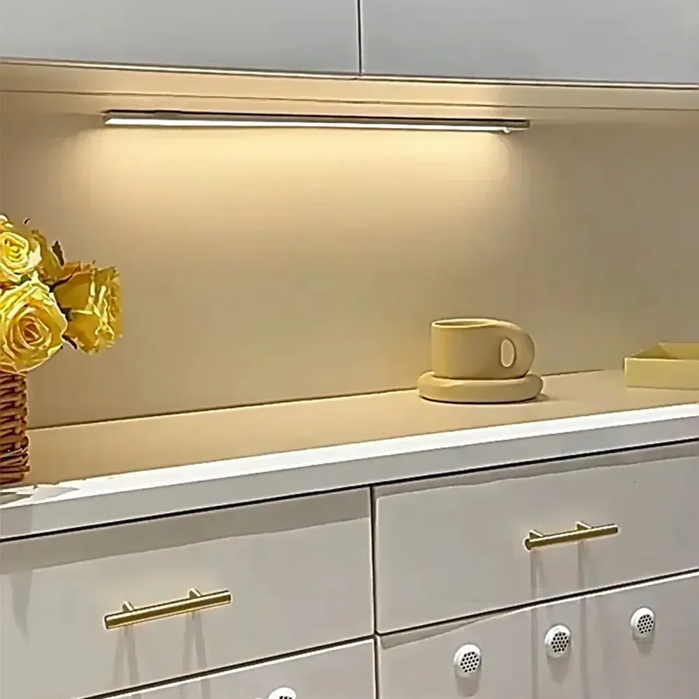 Veilleuse LED sans fil rechargeable par USB avec capteur de mouvement, à installer sous armoire pour cuisine et chambre 6