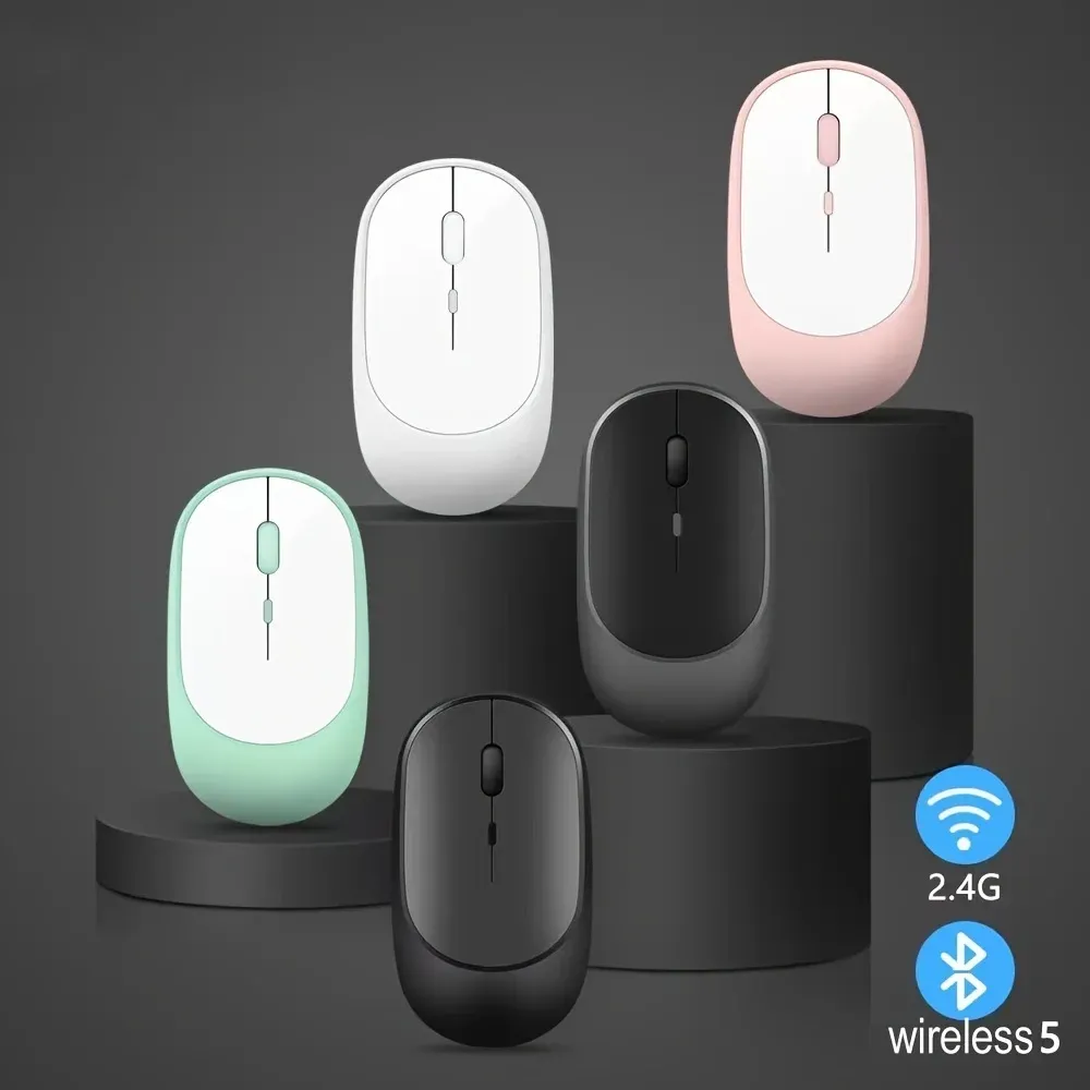 Souris sans fil double mode, vue détaillée