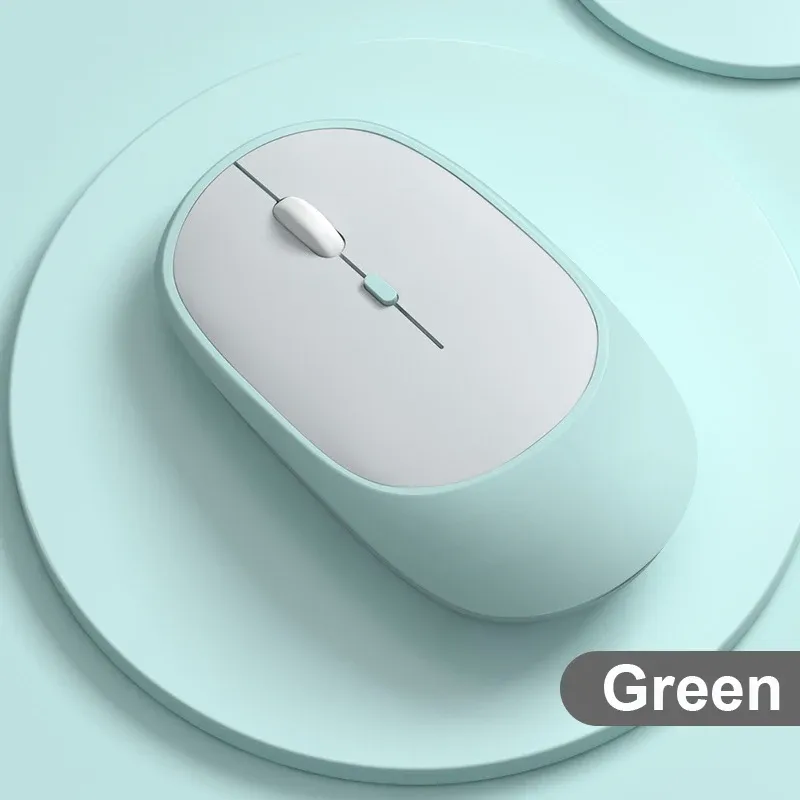 Souris sans fil rechargeable à double mode, Bluetooth et USB 2.4 GHz, compatible ordinateur portable, tablette, PC et MacBook 13