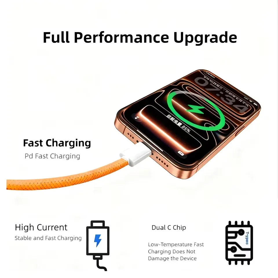 Câbles USB-C à charge rapide dans différents contextes