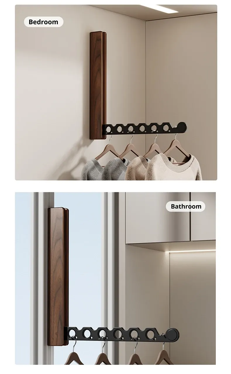 Cintre en bois, finition
