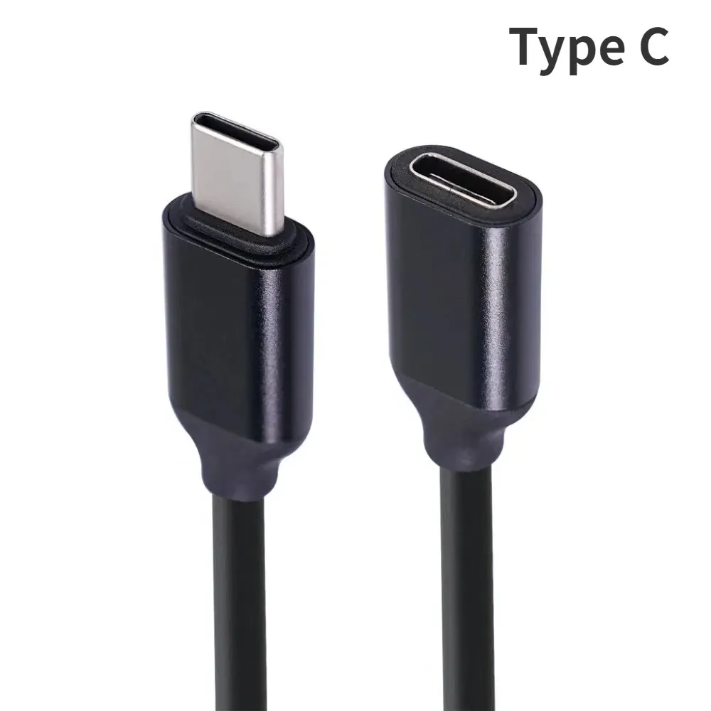 Rallonge USB-C mâle vers femelle, vue détaillée