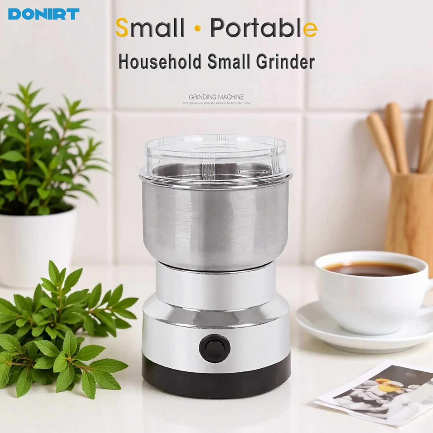 Mini broyeur électrique 4 lames 300 ml, moulin à café et épices