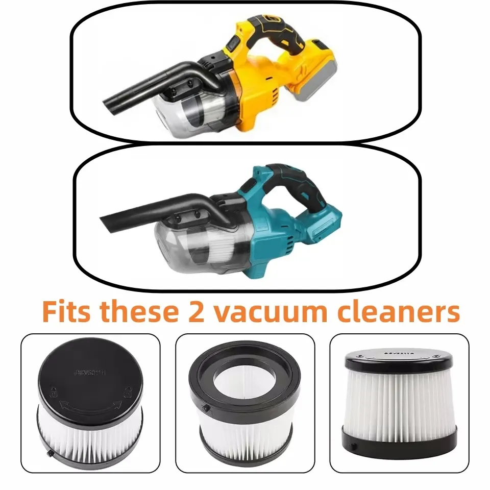 2/4 filtres d'origine de rechange pour aspirateur à main sans fil DEWALT DCV501HB, compatibles avec les aspirateurs Makita 2