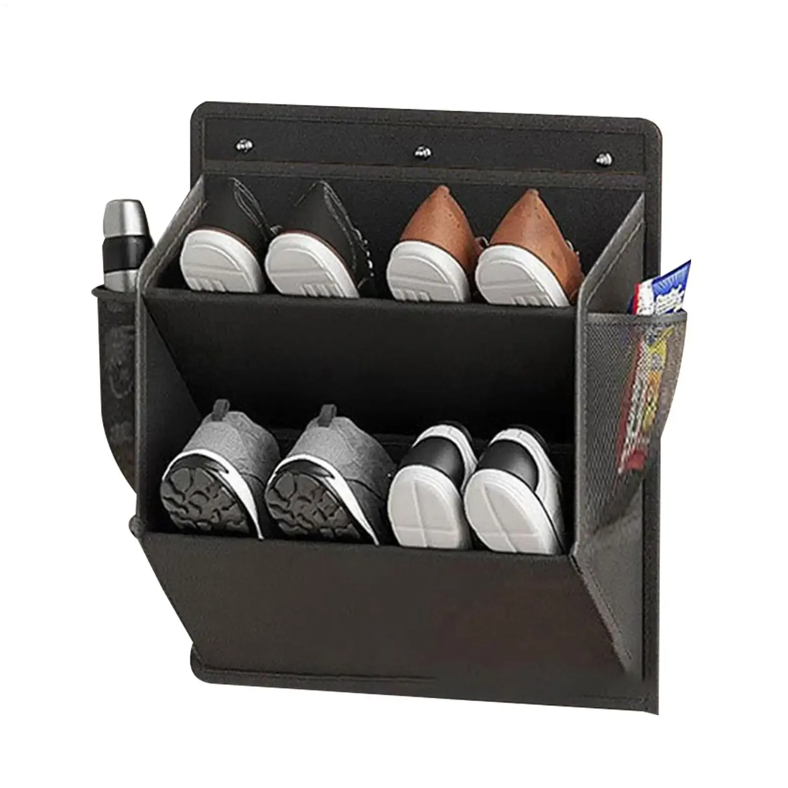 Organisateur de rangement suspendu pour porte en tissu Oxford, idéal pour chaussures, accessoires de camping-car et placard de chambre