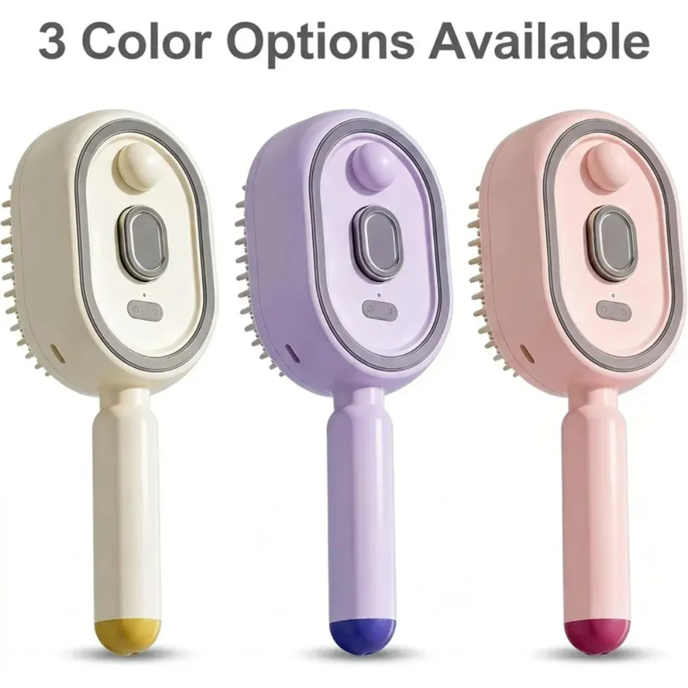 Peigne de massage multifonctionnel, masseur de cuir chevelu électrique à coussin d'air, peigne pulvérisateur auto-nettoyant pour soins capillaires aux huiles essentielles, cadeau pour femmes 6