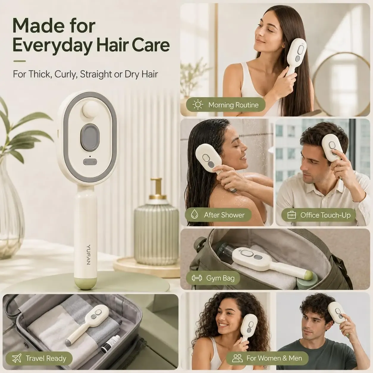Peigne de massage multifonctionnel