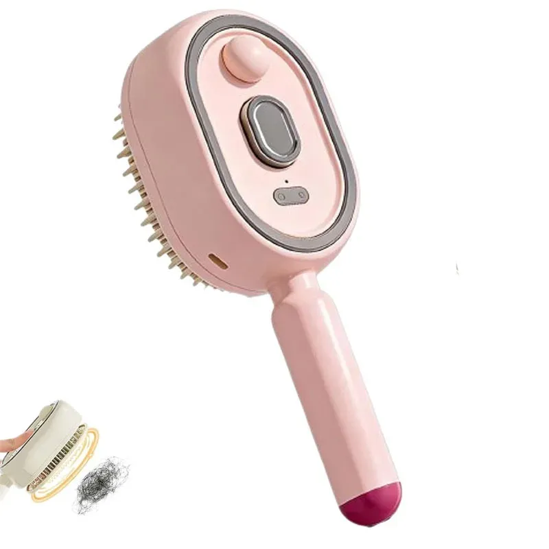 Peigne de massage multifonctionnel, masseur de cuir chevelu électrique à coussin d'air, peigne pulvérisateur auto-nettoyant pour soins capillaires aux huiles essentielles, cadeau pour femmes 7