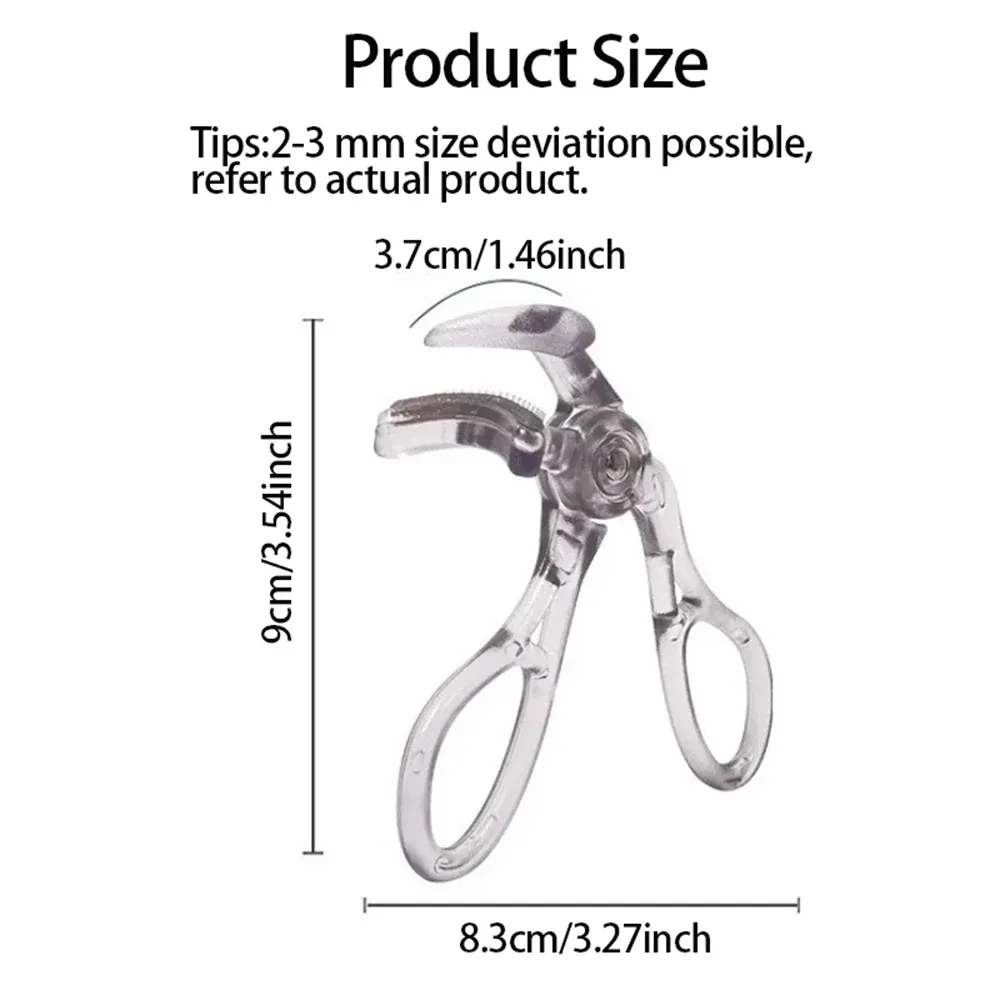 Recourbe-cils double avec peigne – Clips larges et partiels, imperméable, longue durée, boucle naturelle, certifié unisexe 6