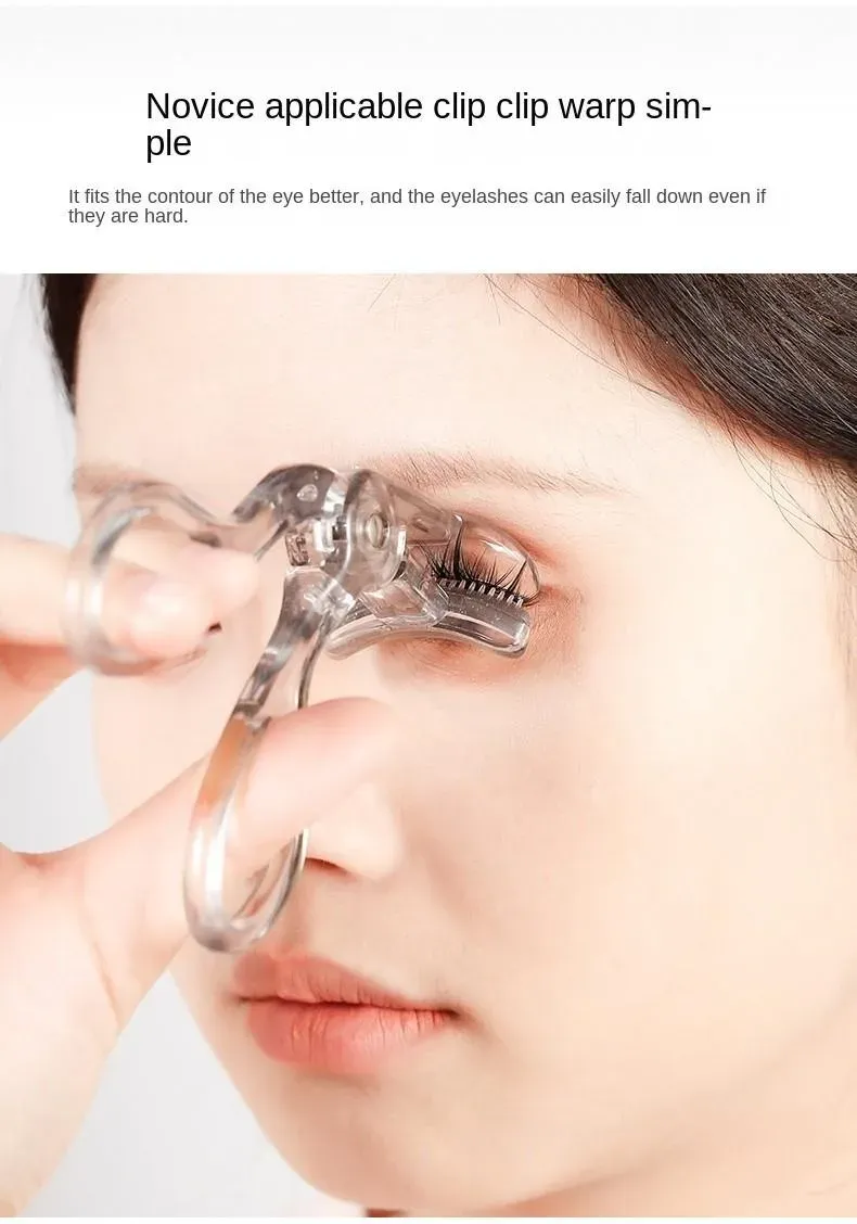 Recourbe-cils double type avec peigne, vue détaillée
