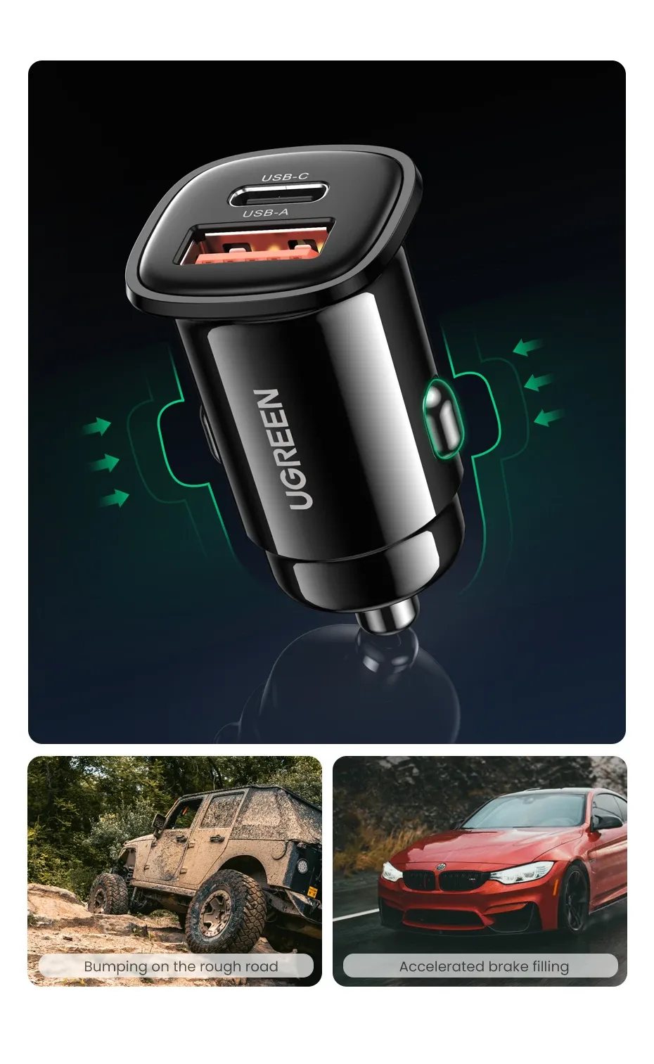 Connexion stable du chargeur UGREEN