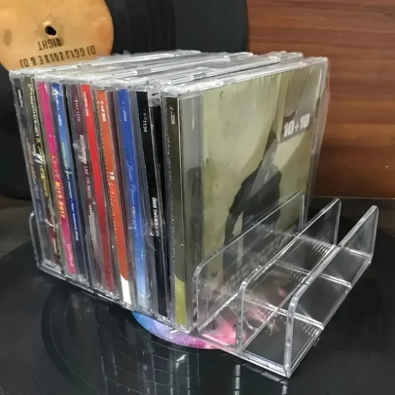 Organisateur DVD/CD, plateau de rangement pour palette de fard à paupières, support pour cosmétiques, outils de maquillage, support à compartiments, étagère de rangement pour lunettes de soleil 5