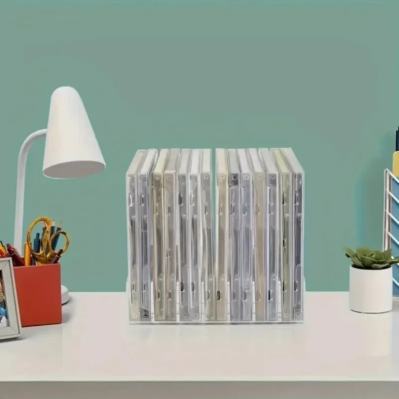 Organisateur DVD/CD, plateau de rangement pour palette de fard à paupières, support pour cosmétiques, outils de maquillage, support à compartiments, étagère de rangement pour lunettes de soleil 6
