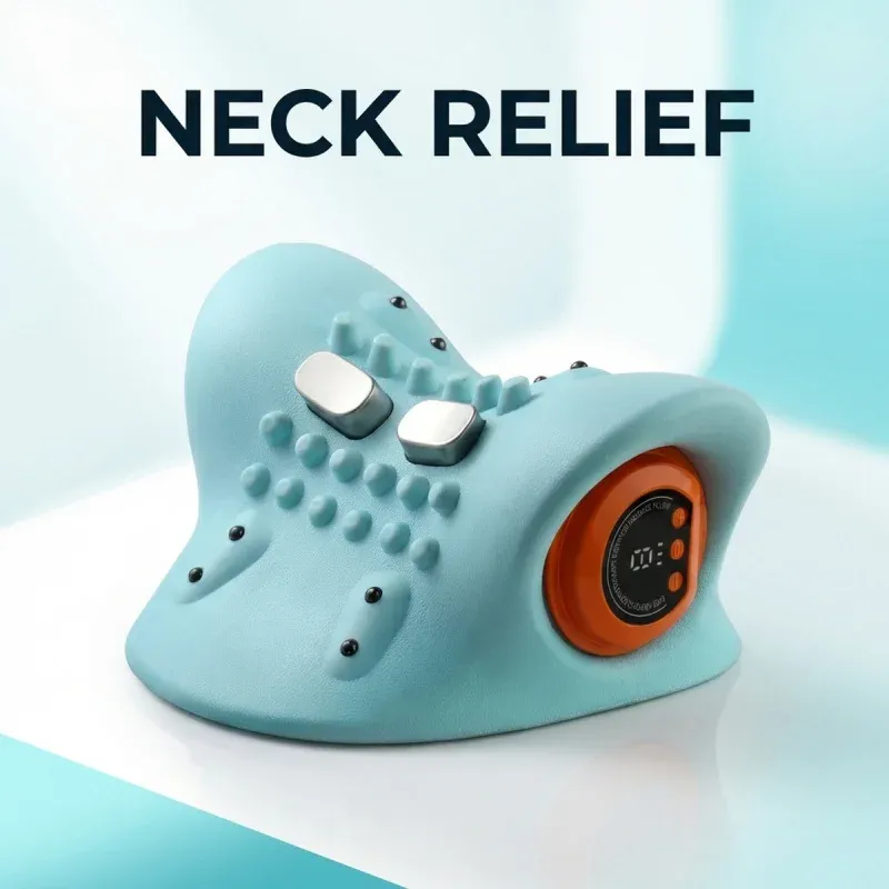 Coussin de massage électrique pour le cou, les épaules et le dos, masseur cervical à pression des doigts, appareil de relaxation à domicile pour soulager les douleurs corporelles 2