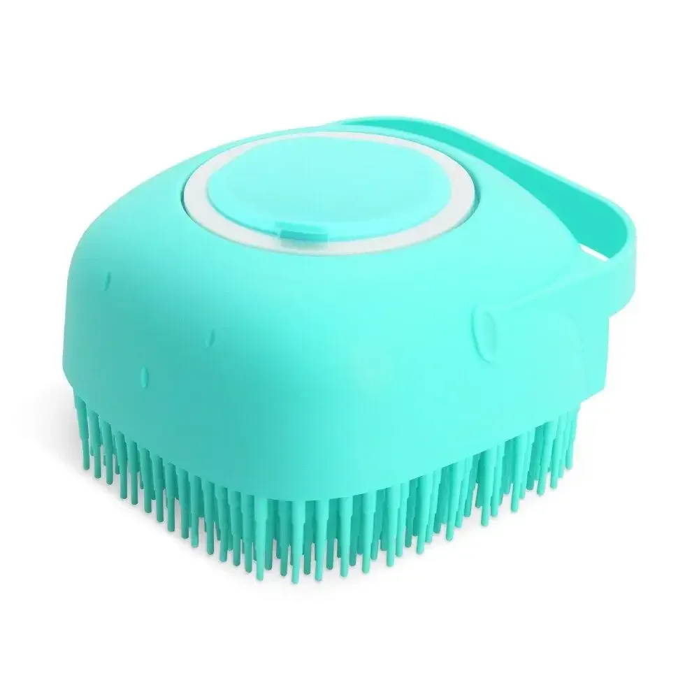 Brosse de shampooing pour chien, peigne de massage en silicone souple pour chat, épurateur de toilettage pour le bain, poils courts, 80 ml 8