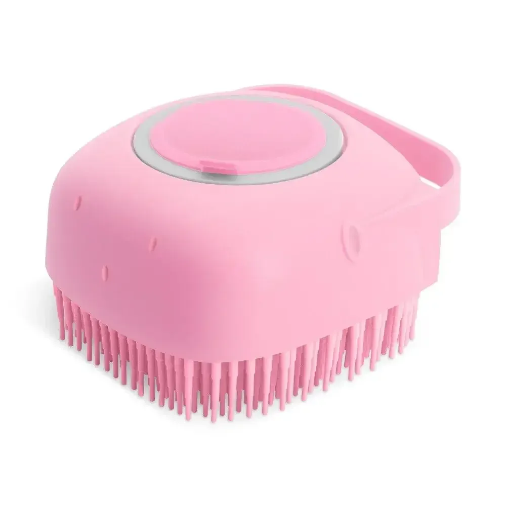 Brosse de shampooing pour chien, peigne de massage en silicone souple pour chat, épurateur de toilettage pour le bain, poils courts, 80 ml 7