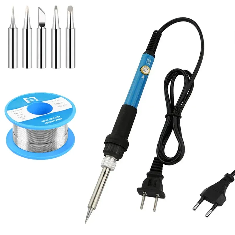 Fer à souder électrique à température réglable 110 V/220 V, 60 W