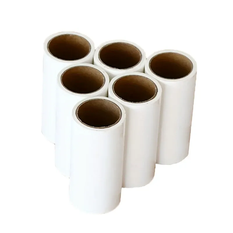 Détail du rouleau anti-peluches blanc