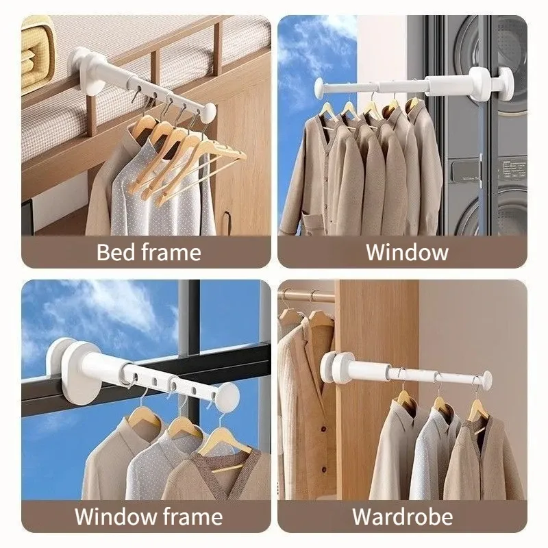 Séchoir à linge pliable en situation d'utilisation