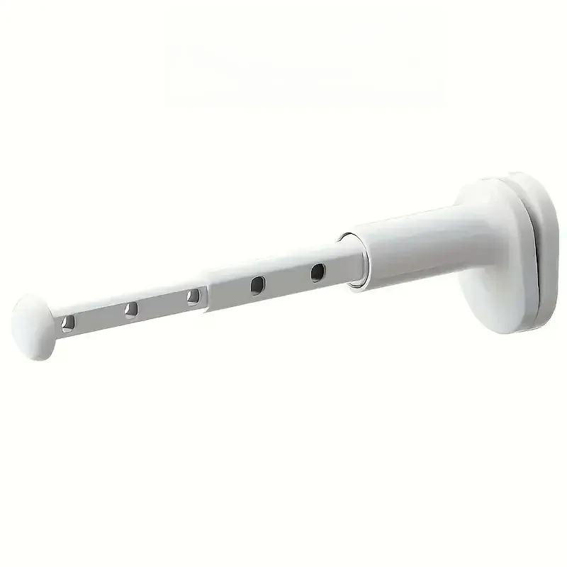 Séchoir à linge rétractable et pliable pour balcon, sans perçage, fixation rapide 8
