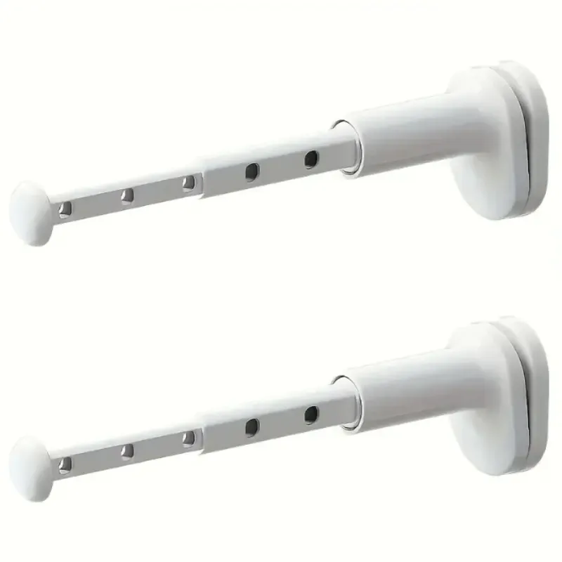 Séchoir à linge rétractable et pliable pour balcon, sans perçage, fixation rapide 7
