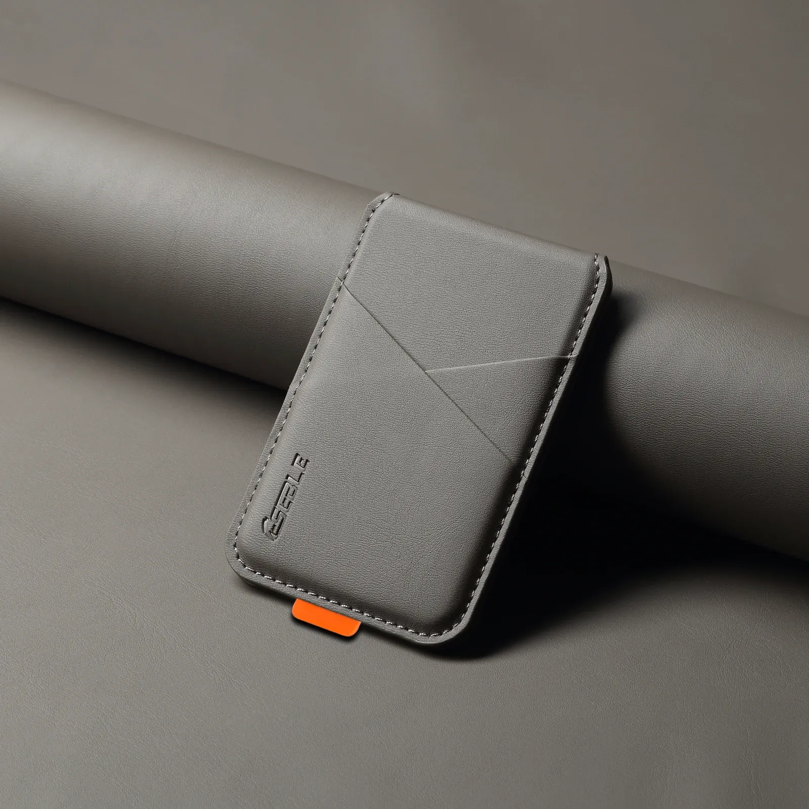 Porte-cartes magnétique en cuir PU avec protection anti-RFID, compatible smartphones à chargement sans fil magnétique 7