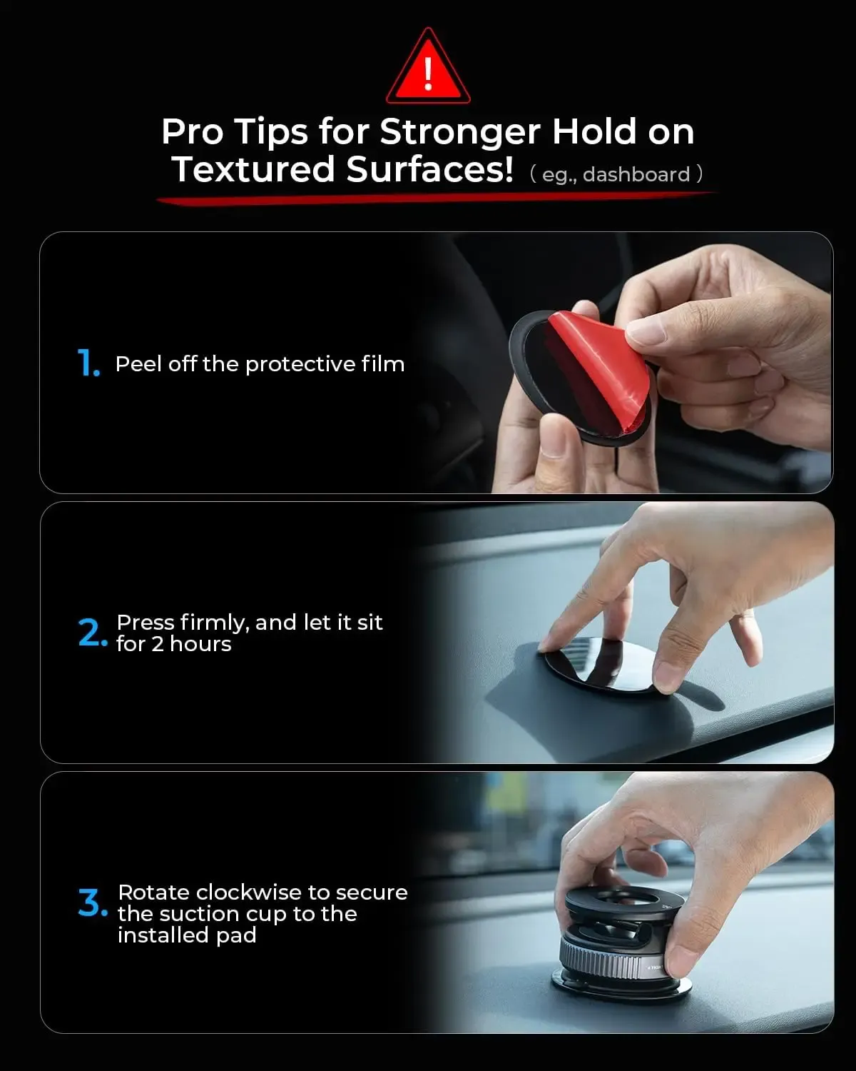 Support de téléphone magnétique puissant pour voiture K007/K009, design pliable à 360 °, support à ventouse réglable pour voiture, bureau, salle de bain, usage universel 4