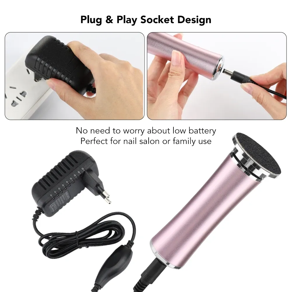 Lime électrique pour pieds rechargeable, machine de pédicure, dissolvant de peau morte, outil de soins des pieds 3