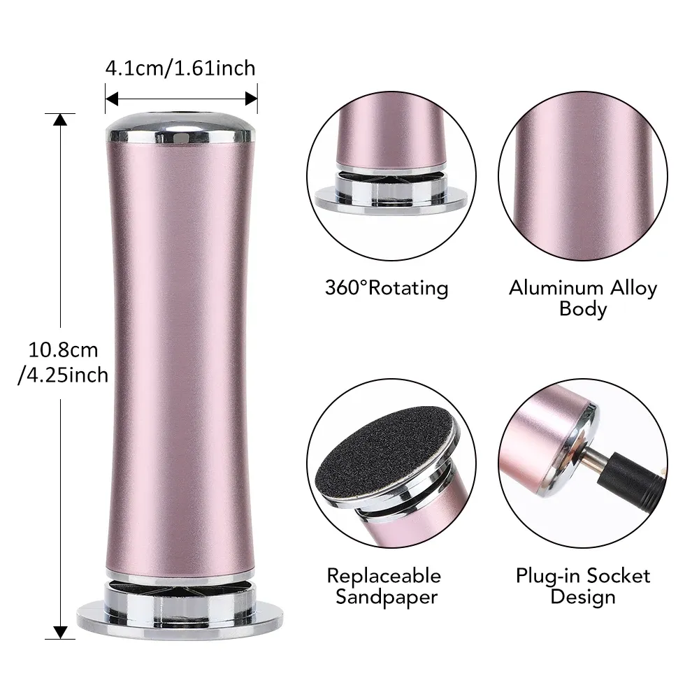 Lime électrique pour pieds rechargeable, machine de pédicure, dissolvant de peau morte, outil de soins des pieds 6
