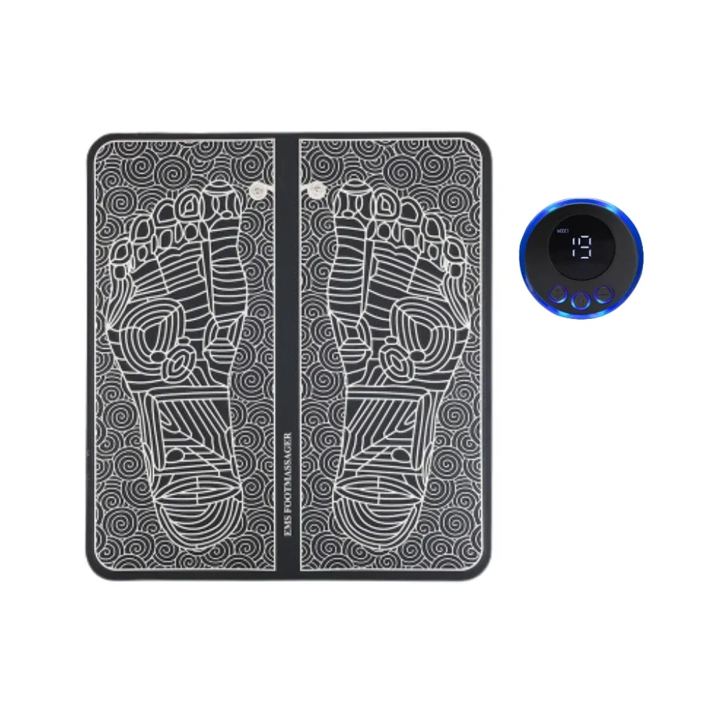 Coussin de massage des pieds EMS à stimulation musculaire électrique, soulagement de la douleur et points d'acupuncture 7