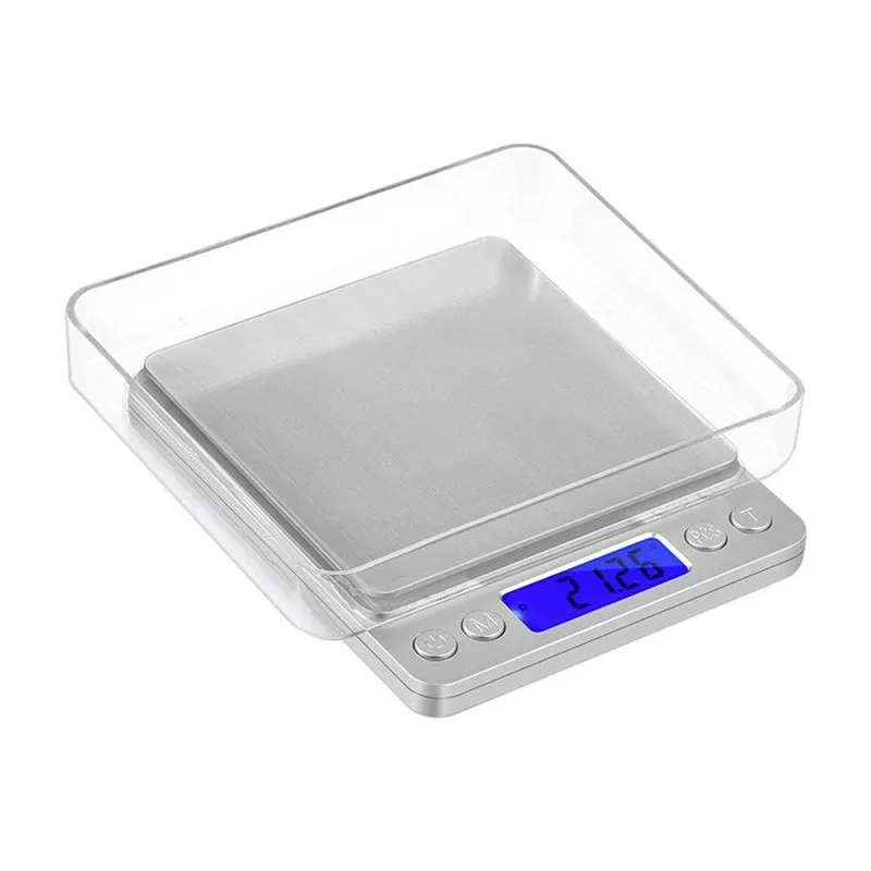 Balance de cuisine numérique 500 g / 0,01 g et 3000 g / 0,1 g, balance de précision avec écran LCD pour aliments, cuisine et laboratoire 4