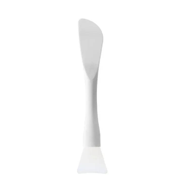 Brosse à masque facial en silicone, tête souple avec grattoir intégré, brosse double usage pour application de masque boue, outil de beauté, lot de 1 pièce 11