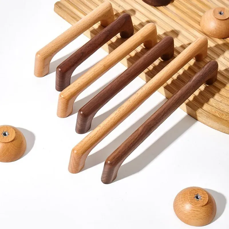 Poignée en bois massif de style européen