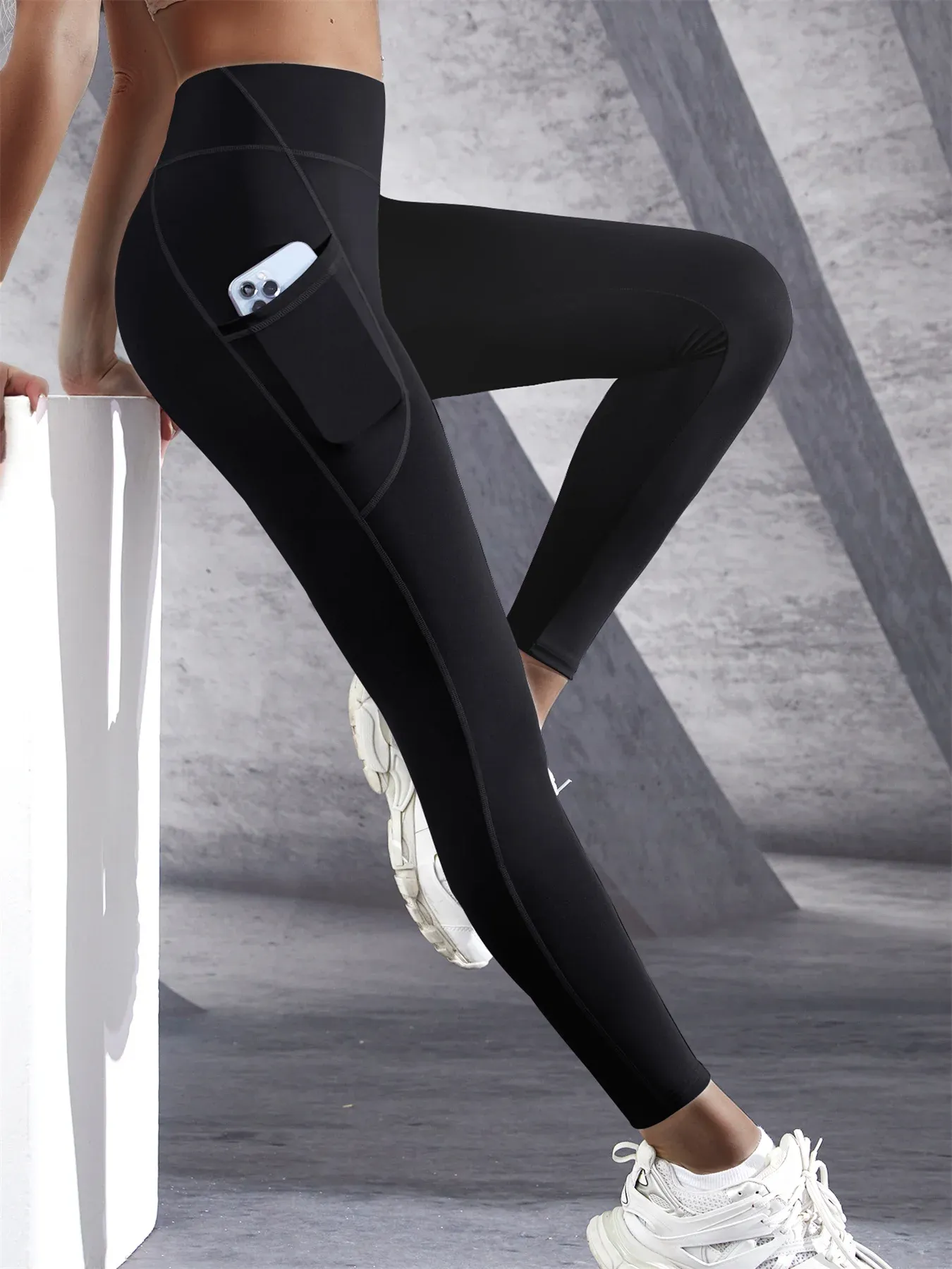 Leggings de course à pied, mise en situation