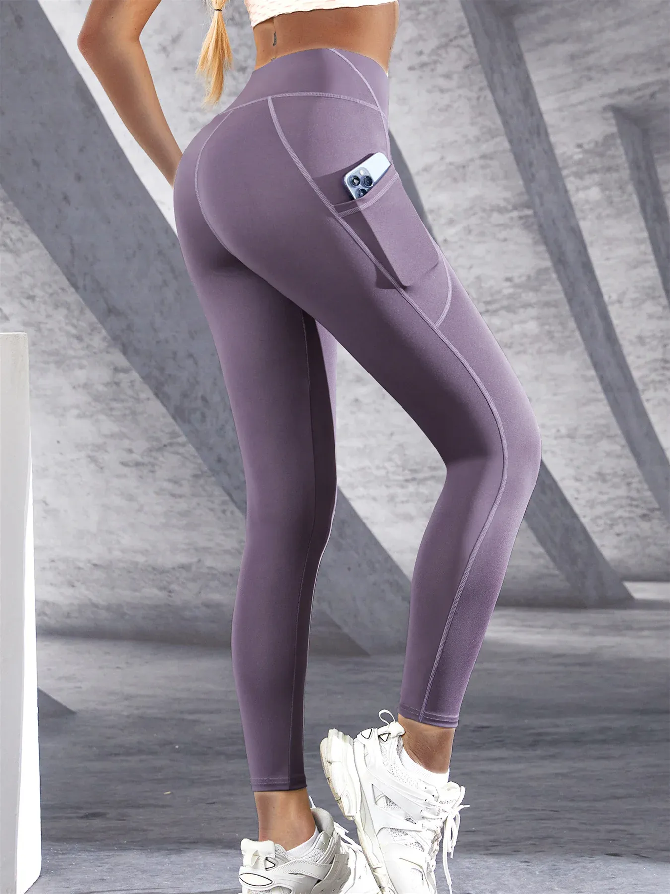 Leggings de yoga, détail de la coupe