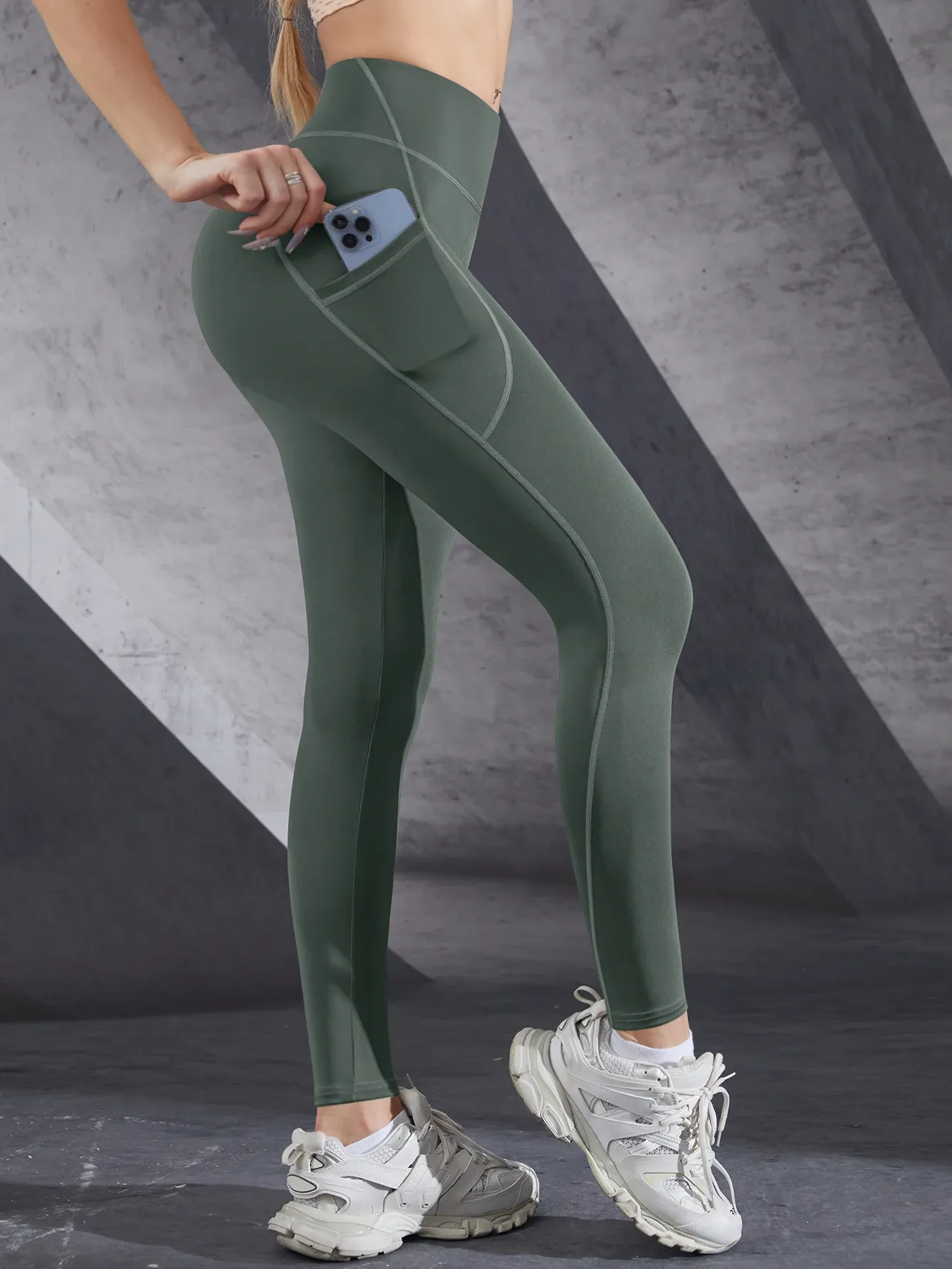 Leggings de fitness, vue de face