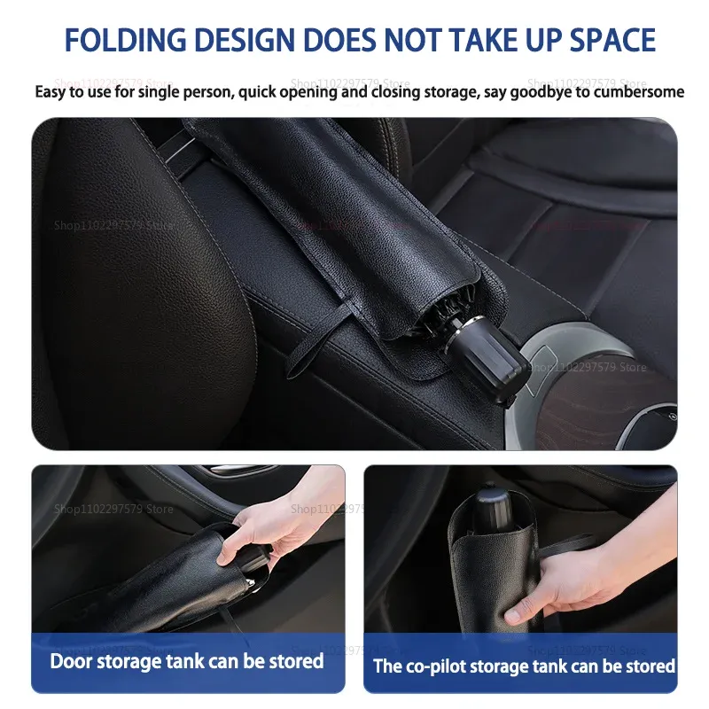Pare-soleil portable pour pare-brise de voiture, bloqueur UV, isolant, protection solaire intérieure, solution de rangement pour pare-soleil de voiture 6