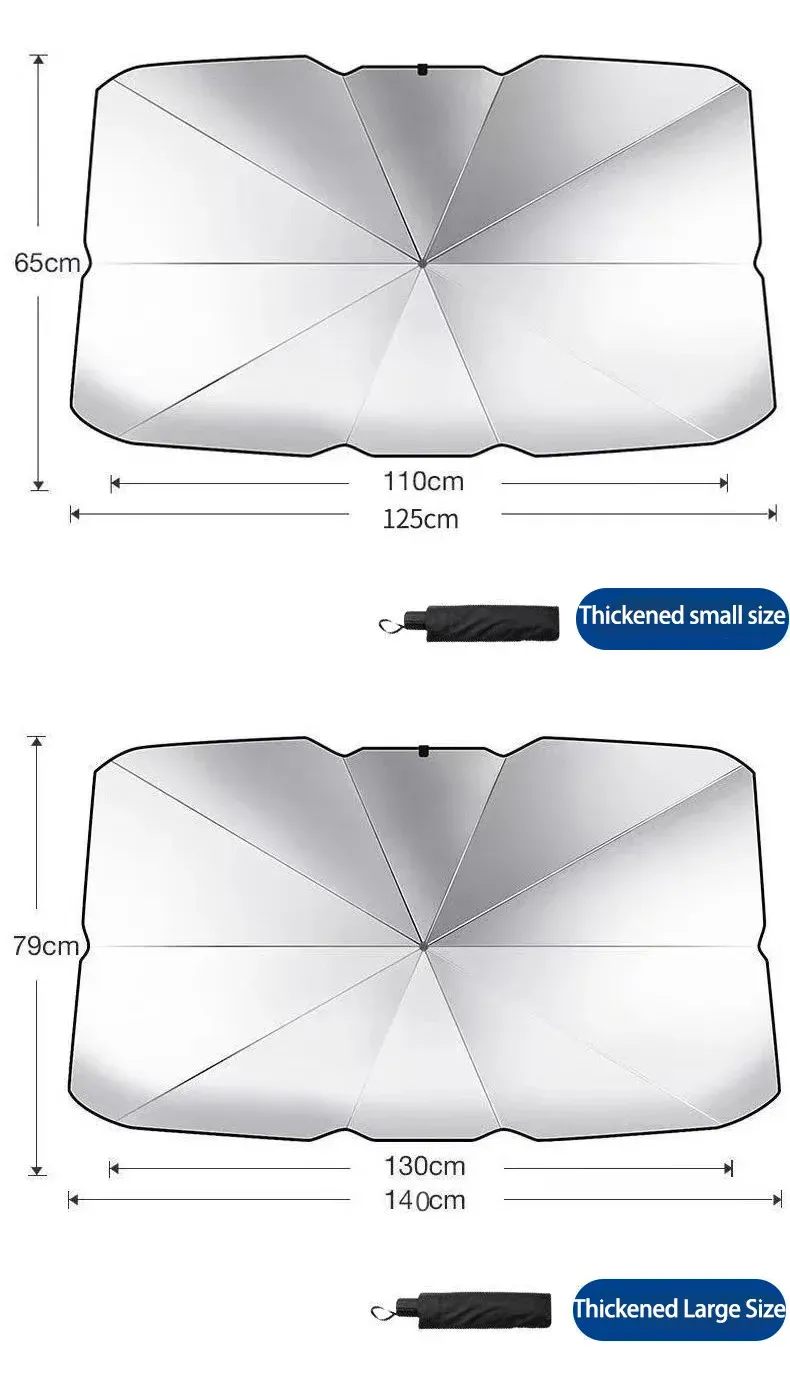 Parasol de voiture premium, portabilité