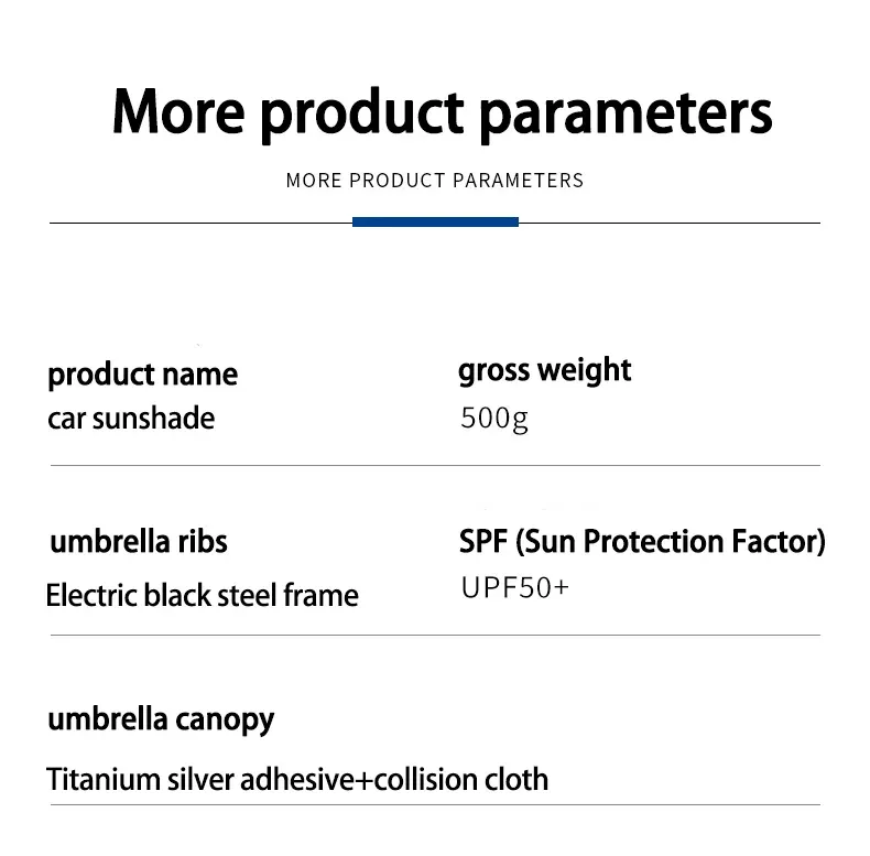 Parasol de voiture premium, transport
