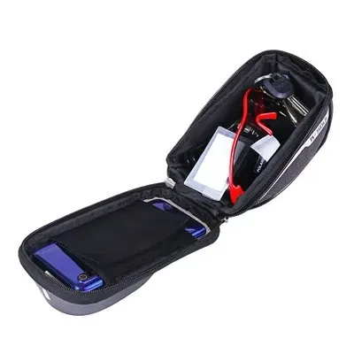Sac de guidon étanche pour vélo avec écran tactile et pare-soleil, 1 L, en polyester 3