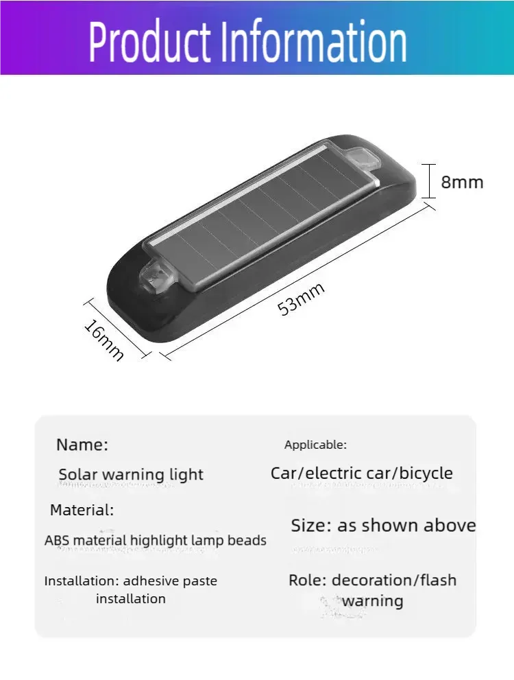 Voyant antivol solaire, détail de fixation