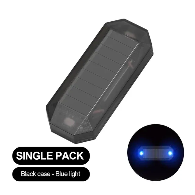 Mini lampe LED solaire pour voiture, simulation de sécurité nocturne et lampe stroboscopique factice 7