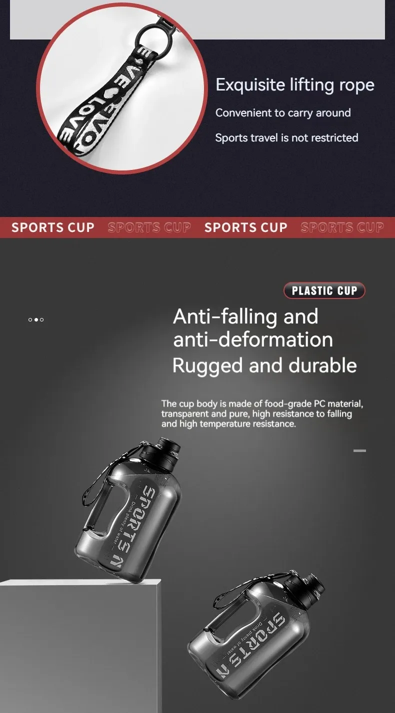 Gourde de sport vue rapprochée