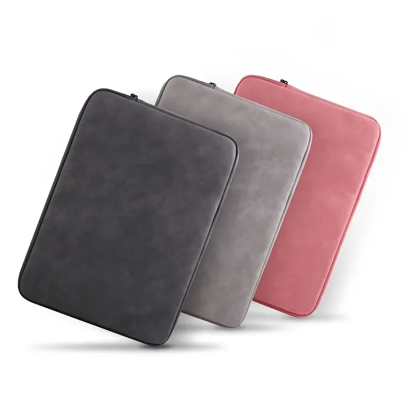 Housse de protection en cuir PU pour ordinateur portable 11, 13, 14 et 15 pouces, pochette fine et légère pour MacBook
