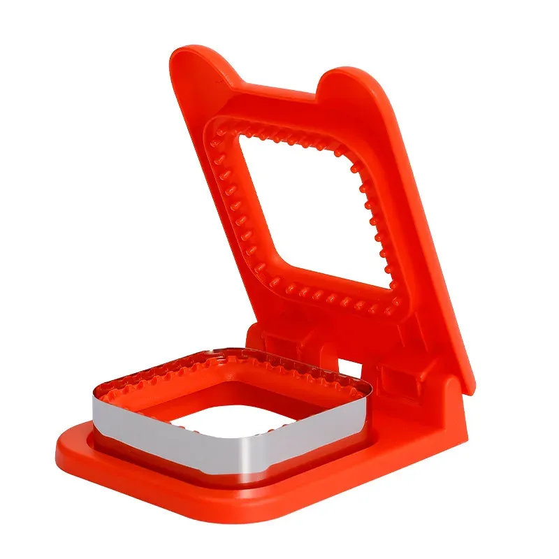 Moule 2 en 1 de qualité alimentaire pour découper et sceller sandwichs, pains carrés, pâtisseries, biscuits et bento 9