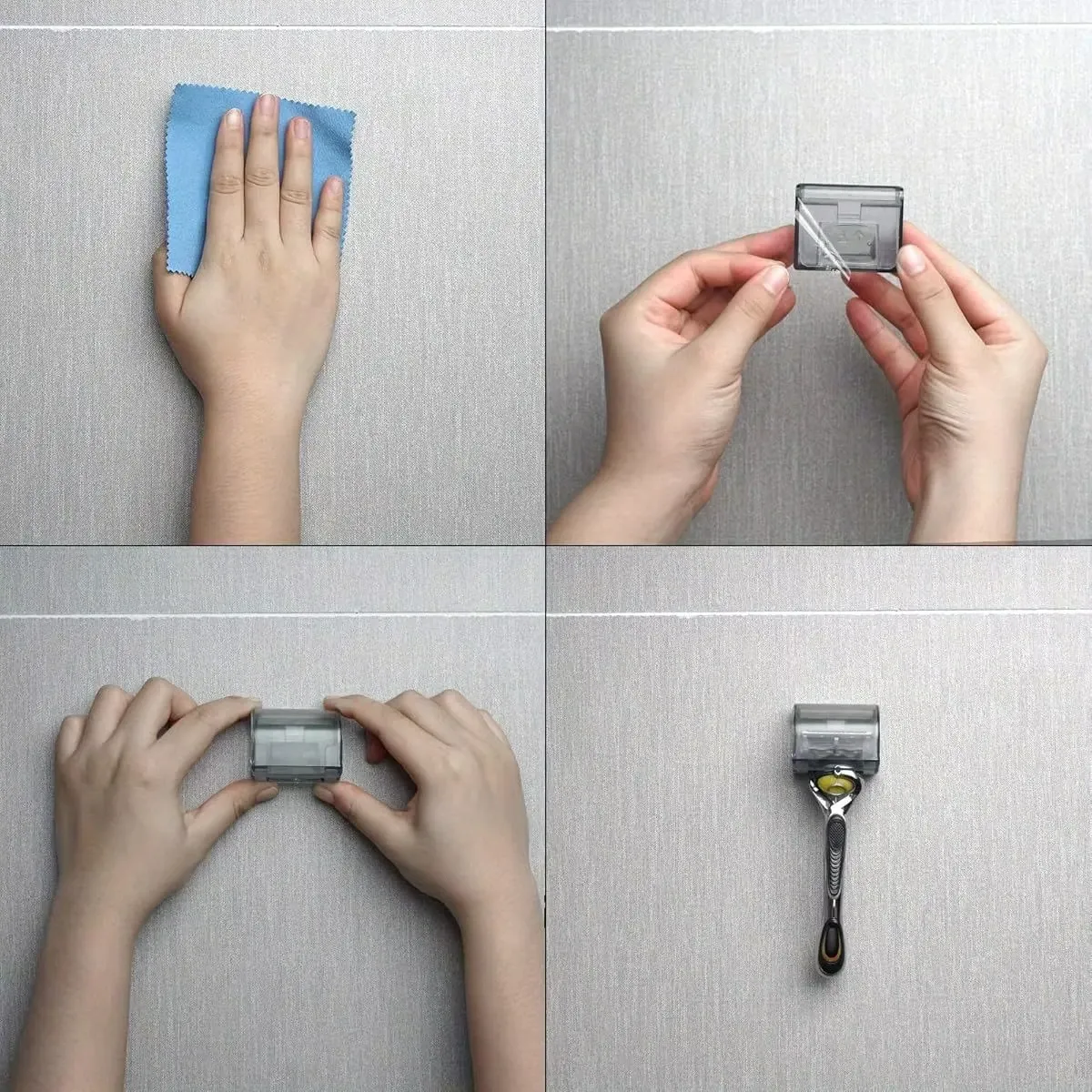 Support de rasoir adhésif étanche et anti-poussière pour salle de bain, support mural de douche compatible rasoirs Gillette 2