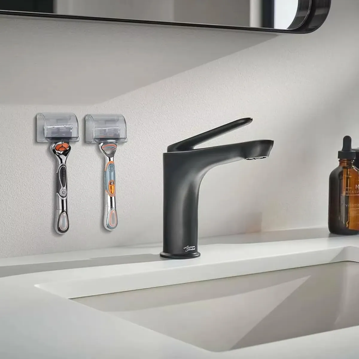 Support de rasoir adhésif étanche et anti-poussière pour salle de bain, support mural de douche compatible rasoirs Gillette 4