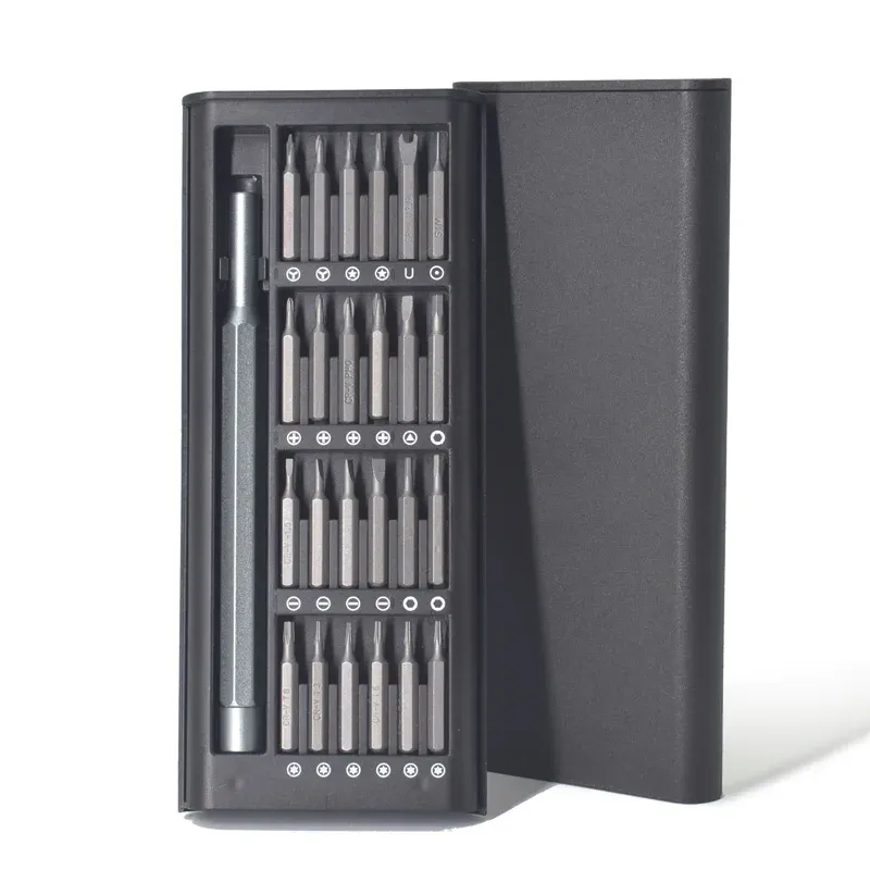 Jeu de tournevis de précision 25 en 1 à embouts Phillips, Torx, tête plate et hexagonaux, avec embout magnétique pour iPhone, PC, montres et lunettes d'appareil photo 8
